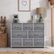 Sorbus Dresser with 8 Drawers - Chest Organizer Unit with Steel Frame Wood Top & Handle Easy Pull Fabric Bins for Clothes - Wide Storage Furniture for Bedroom, Hallway, Living Room, Nursery & Closet